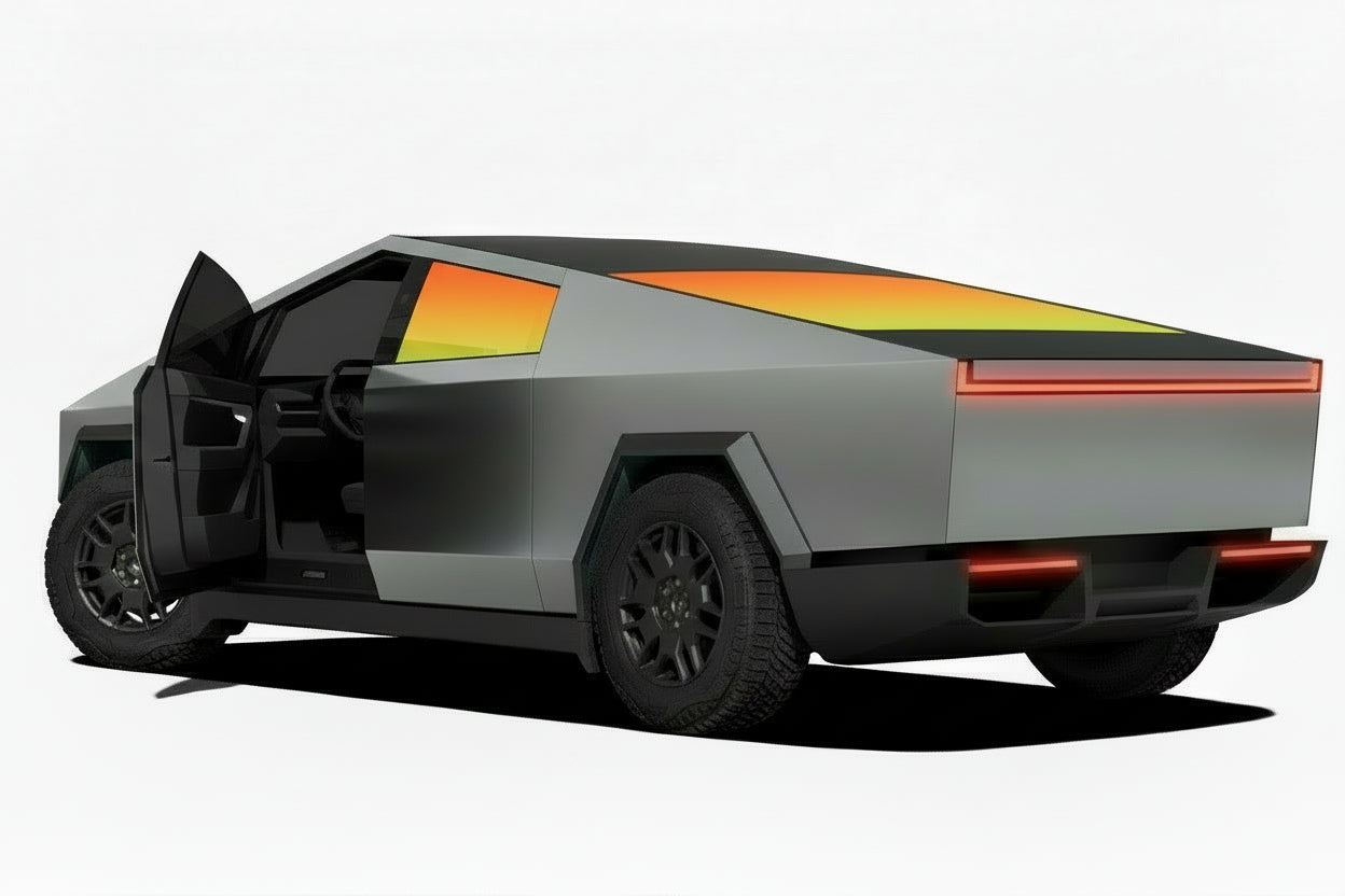 Cybertruck - Back Windows + Back Windshield | Nano Ceramic Tint
