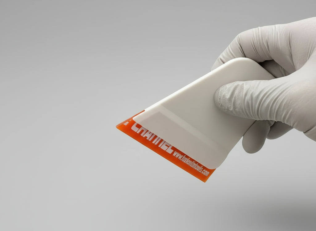 3" White Ninja Swiper with Orange Squeegee