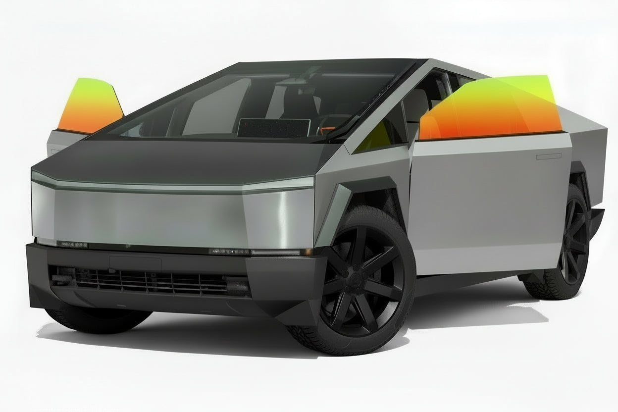 Cybertruck - Front 2 Windows | Nano Ceramic Tint